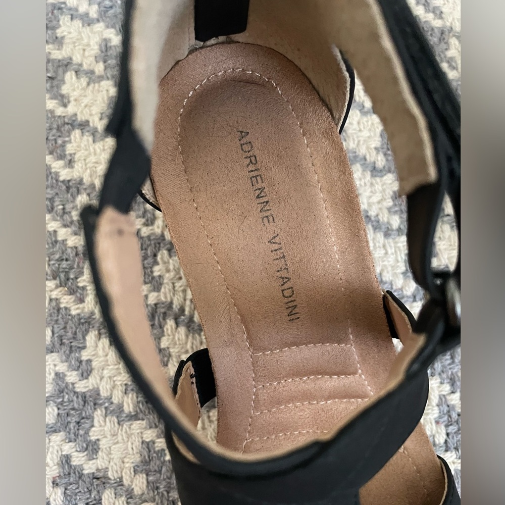 Vittadini cork, low wedge sandals